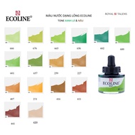 (P2 Xanh-Nâu ) Màu nước Ecoline - Màu nước dạng lỏng