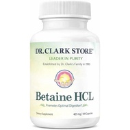 Dr. Clark Betaine HCL Digestive Enzymes - Acid Reflux Medicine, Hydrochloric Acid Protein Supplement