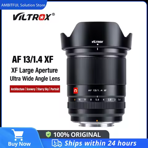 Viltrox 13mm F1.4 Fuji X Auto Focus Ultra Wide Angle Lens Large Aperture APS-C for Fujifilm XF Mount