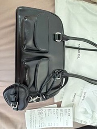不議價 Stand oil Chubby Bag black+ Belted Mirror Keyring / Black
