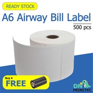 A6 Airway Bill AWB Shipping Label (500pcs per roll)