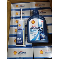 Shell Ax7 10w40 Scooter Oil With Gear Oil 800ml Scooter Accessories