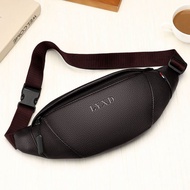 【Ready stock】胸包-男士多功能腰包男单肩斜挎包户外运动手机包Men's mobile phone waist bag - office business cash receipt bag 