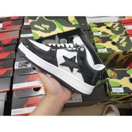 Bape star Sneakers star Shoes vibe clash Colorful Meteor Men Women Black White Same Style Low-Top Ca