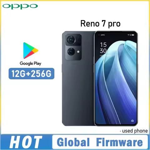 Global firmware OPPO Reno 7 pro 5G smartphone ColorOS 12 MTk Dimensity 1200max 6.55 inch 12GB 256GB 
