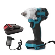 ประแจบล็อกหัวน็อตไร้สายแบบไม่มีแปรงถ่าน520Nm ใช้ได้กับแบตเตอรี่ Makita 20V kunci Pas listrik