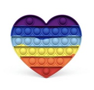 Pop it Rainbow Heart / Kids Fidget Toy / 心心減壓輕鬆玩具