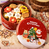 Pinkcat 1Pc Merry Christmas Candy Box Christmas Tree Gift Box Party Gift Tinplate Box Container Supplies Christmas Biscuits Nut Box SG