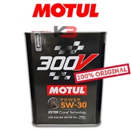 ORIGINAL MOTUL 300V POWER RACING 5W30 FULLY SYNTHETIC ESTER CAR RACING ENGINE OIL ( 2L )
