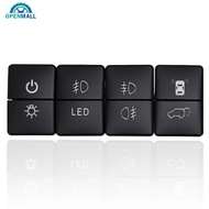 OPENMALL 1Pc Dual Keys Switch Dual Switch Fog Light Daytime Running Light DRL Switch Button for Toyo