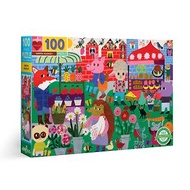 eeBoo 100片拼圖 - 蔬果市場 Green Market 100 Piece Puzzle