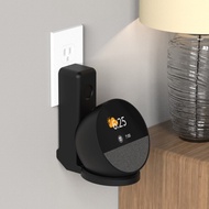 Echo Spot T5 Wall Mount Stand No Drilling Foldable Smart Speaker Holder Cable Management Space Savin