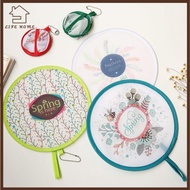 YELGIRL Cartoon Small Fan, Mini Pocket Fan, Portable Foldable PET Pocket Cloth Fan