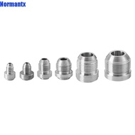 JOYEX Silver Male Aluminium Weld, AN4-AN20 Aluminum Straight Male Weld Fitting Adapter, External Thr