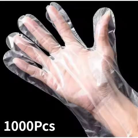 Eco-friendly Disposable Gloves Garden Household Restaurant BBQ Clear Multi-functional Gloves Food Gr