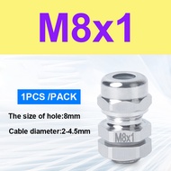 1pcs Waterproof Cable Gland 304 Stainless Steel Glands Ip68 Pg7 Pg9 M12 M16 Metal Joint Pg13.5 M20*1
