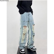 H1 baggy biker - SMOKE grey - Jeans