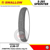 Ban Motor Swallow 2.50-17 Sprinter Ring 17 (BUKAN Tubeless) | Ban Luar Motor Sprinter Classic S-201