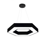 Led Simple Office Chandelier Y-Shaped Hexagonal Chandelier Creative Light Commercial Lighting Specia