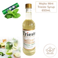 650mL Sirup Mojito Mint merk Trieste - Mojito Mint Italian Premium Syrup