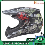 Racing Motocross Helmet Off-road Mountain Bike Graffiti Full Helmets Dh Downhill Go Kart Atv Safety Hat