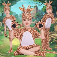 Children Animal Performance Costume Giraffe Cartoon One-Piece Costume Giraffe Parent-Child Game Cost