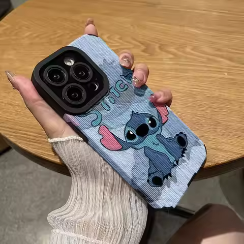 Stitch Available for IPhone Mobile Phone Case All Inclusive Anti-fall Creativity New Style Kawaiicut