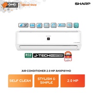 Sharp J-Tech Inverter Air Conditioner 2.0 HP AHXP18YMD Plasmacluster Technology Self-Clean 5 Star Rating Aircond