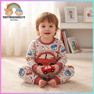 Tinytreasures19 Nb-5yrs old Longsleeve Pajama Pure Cotton Set for Boy Fashion Kids OOTD Sleepwear