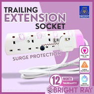 SIRIM 2/5MTR SAYANG PINK Trailing Socket Plug Penyambung Wayar Surge Protection Extension Power Exta