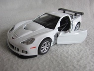 [KENTIM Toy CITY] CCHEVROLET CORVETTE C6-R White 1: 32 Alloy Pull Back Car (UF RMZ CITY)