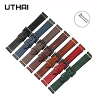 UTHAI G19  Leathe watch strap18mm 20mm22mm 24mm Strap Watch Accessories High Quality Strap For/Watch