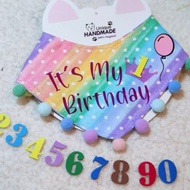 寵物生日 圍巾 + 歲數