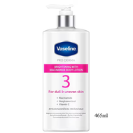 Vaseline Pro Derma Brightening With Niacinamide Body Lotion465ml. วาสลีน โปร เดอร์มา ไบรท์เทนนิ่ง วิ