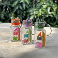 GANTUNGAN Ship in a bottle keychain