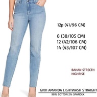 Gloria Vanderbilt Women's Jeans 01 Amanda Straight 5 Colors