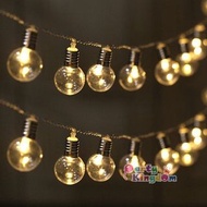 LED球泡燈串 戶外庭院裝飾 彩燈聖誕節裝飾 Merry Christmas