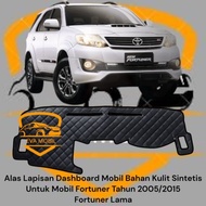 Interior Accessories Cover Dashboard Layer/Protector for Old Toyota Fortuner 2005/2015 Synthetic Lea