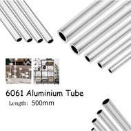 Length 500mm Aluminium Tube Pipe OD 1.5~10mm Inner Straight Round Aluminum Alloy Tube Capillary Holl