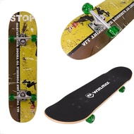 WIN.MAX Skateboard complete board with ABEC-7 ball bearings 31 x 8 inch wooden board made of 7 compa
