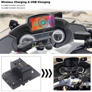 For BMW R1200RT R1250RT Wireless Charging Navigation Bracket GPS Navigator USB Charger Phone Navigat