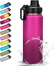 Stainless Steel Water Bottle, 500ml/18oz BPA Free Double Walled 8 Hot 18 Cold Leak Proof Thermal Ins