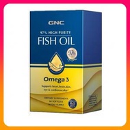 GNC - 97%超高純度Omega-3 rTG型魚油 60粒迷你膠囊 心腦血管 關節 眼睛 健康 平行進口 (參考效期: 02/2025*)