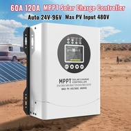 original new MPPT 60A 120A Solar Charge Controller 24V-96V Max192V Auto Solar Panel Lead Acid/Lithiu
