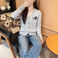 8D79 VVW Queen Mother of the West  25New Autumn and Winter Casual Simple Single-Breasted V Women's L