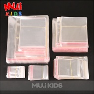 muikids - (100ใบ) ถุงแก้วฝากาว ถุงใส OPP ถุงแก้ว ซองพลาสติกใส