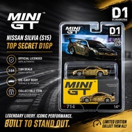 Mini GT 1:64 Scale #714 Nissan Silvia (S15) Top Secret D1GP | Mini GT Diecast Car Collection D1 Gran