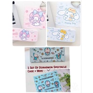 Ready Stock Sanrio Character Doraemon Melody Cinnamoroll Spectacle Case Box / Spectacle HP Cloth Wip