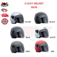 HELMET X-DOT XDOT G618 G618 SINGLE VISOR HELMET WITH SIRIM APPROVED