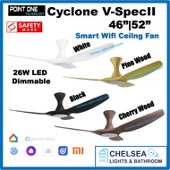 PO ECO FAN CYCLONE VSPEC-III SMART WIFI Ceiling FAN DC Motor 46/52in (LED Dimmer) (10 YEARS LOCAL WA